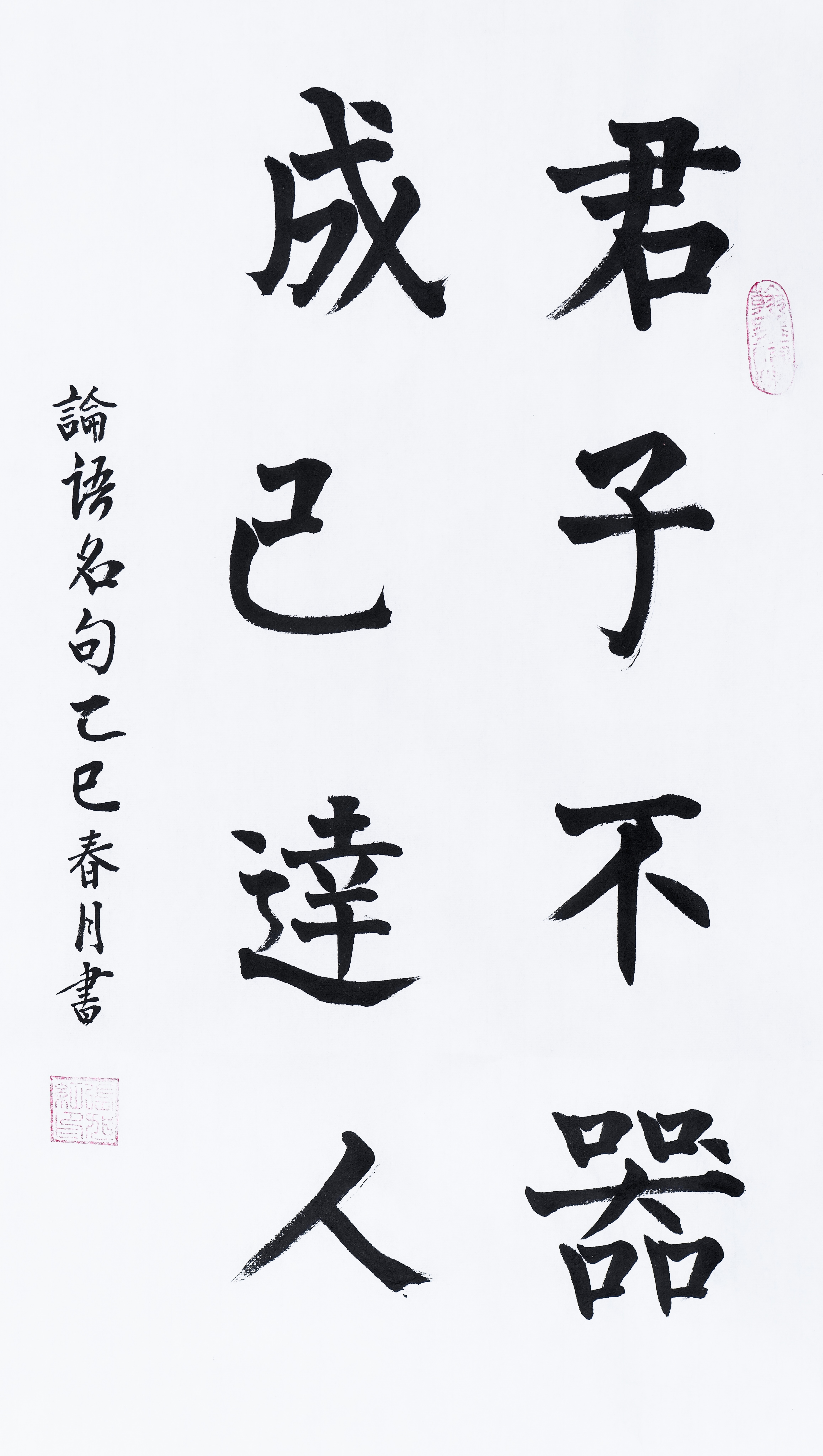 13.张旭红+61岁+首都经济贸易大学+楷书+君子不器  成己达人.jpg